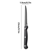 Mauxuk Stainless Steel Steak Knife Set Super Serrated Western Camping Cutlery Ergonomic Handle Precision Cutting Dishwasher Safe 8-Inch Blade