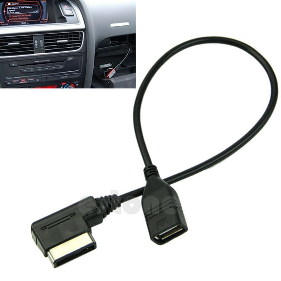 ROZYARD Music Interface AMI MMI AUX to USB Adapter Cable Flash Drive for Car o