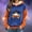 Blue#03, variant on Halloween Clothes for Women Color-Blocked Long-Sleeve Pullover Hooded Oversized Drop Shoulder Tops Fall Outfits