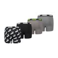 thumbnail image 2 of Puma Boys Boxer Shorts, 4 Pack - Basic Boxer Aop - Ecom, Cotton Stretch Grey/Black 128, 2 of 2