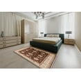 thumbnail image 4 of Ahgly Company Indoor Rectangle Mid-Century Modern Saffron Red Oriental Area Rugs, 5' x 7', 4 of 6
