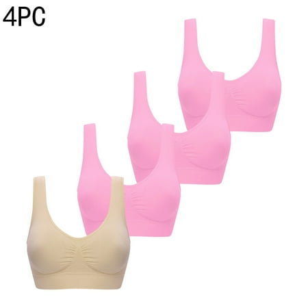 LLYWEY Sports Bras High Support Clearance Seamless Comfort Bra Ladies T-Shirt Bra Style-1428 Women s Plus Extra Lift Bra Feature Adult Female Bralette Sports Bras Beige 40B