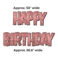 thumbnail image 3 of VictoryStore Rose Gold Sparkle EZ Happy Birthday Display, Rose Gold Glitter Easy Setup Birthday Decorations, 19876, 3 of 9