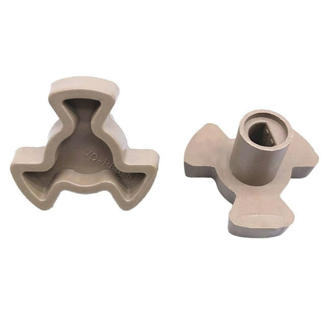 2 PCS Microwave Turntable Coupler, Microwave Oven Turntable Roller Guide Support Glass Tray Drive Coupling Replacement, Microwave-Oven Roller Guide Support for Microwaves Plates Shaft Length
