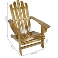 thumbnail image 4 of Sunnydaze Charred Fir Adirondack Chair, 4 of 7