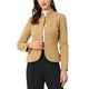 thumbnail image 1 of CHAQUETA CORTA DE LANA PARA MUJERES CON PEPLUM INSPIRADA EN CHIC S MARRONES, 1 of 5