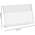 thumbnail image 2 of 12 Pcs Acrylic Sign Holder, 15.2 X 10.2 Cm L- Shaped Display Stand, Menu Holder, Clear Card Holder, Picture Frame, Photo Frame Display- 6" X 4, 2 of 5
