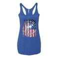 thumbnail image 2 of Wild Bobby US Flag Ford Bronco Women Tri-Blend Racerback Tank Top, 2 of 6