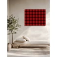 thumbnail image 5 of Red Black Plaid Wall Art for Living Room,Canvas Picture Wall Decor for Bathroom Bedroom,Vintage Farmhouse Abstract Buffalo Check Painting Artwork for Office Kitchen Hallway Dining Room Decor 12"x16", 5 of 8
