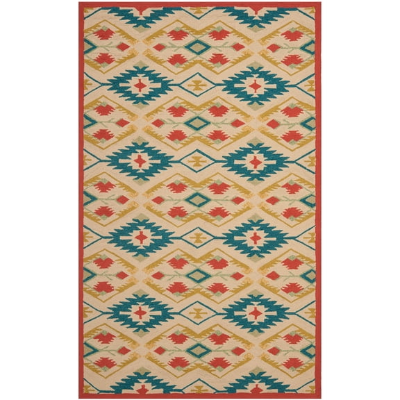 SAFAVIEH Four Seasons FRS479A Natural / Blue Rug
