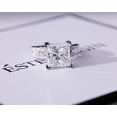 thumbnail image 5 of 4CT Princess Cut Moissanite Diamond Prong set Engagement Ring for Women, 18K White Gold, US 4, 5 of 8
