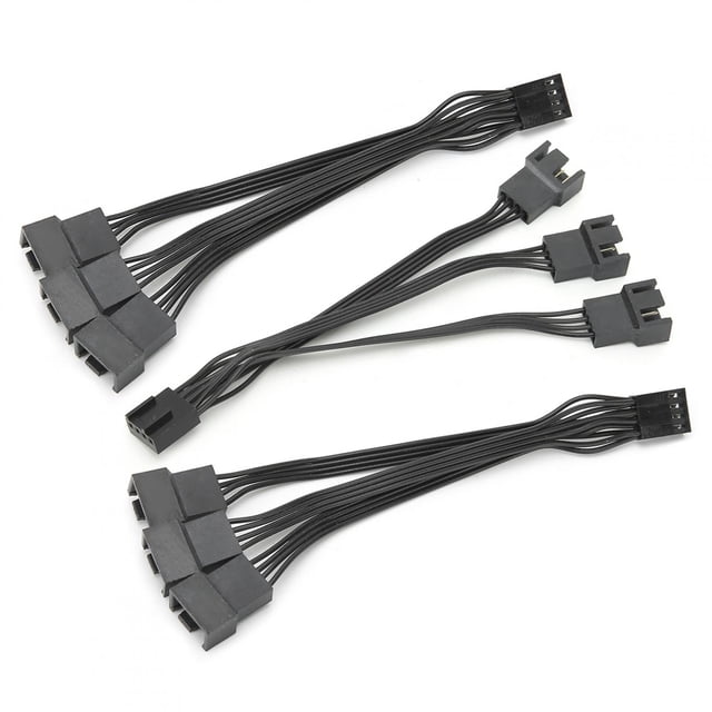 Cable De Extensión De Ventilador De 1 A 3, 4 Pines, Cable De Extensión De Ventilador De 1 A 3, Práctica Disipación De Calor Para Conector De Ventilador De 4 Pines