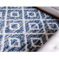 thumbnail image 5 of Rugs.com Athena Shag Collection Rug – 9' x 12' 2 Blue Shag Rug Perfect For Living Rooms, Large Dining Rooms, Open Floorplans, 5 of 9