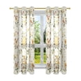 thumbnail image 7 of Yayeee Window Curtains Light Filtering 63"x52" Grommet Panel Pair Home Living Room Decor, Birds Sunflowers, 7 of 7
