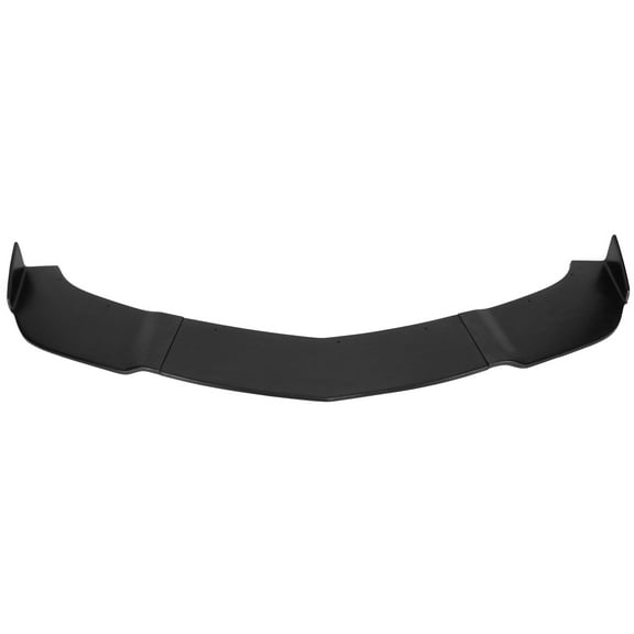 Ikon Motorsports Compatible with Fits 12-14 Dodge Charger SRT 3PCS Front Bumper Lip Body Protector IKON Style PU Unpainted Black