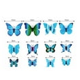 thumbnail image 4 of 12Pcs Butterfly Stakes for Outdoor Garden Decor, Metal Yard Art for Flower Pots and Plant Beds with Weather-Resistant Finish, 4 of 5