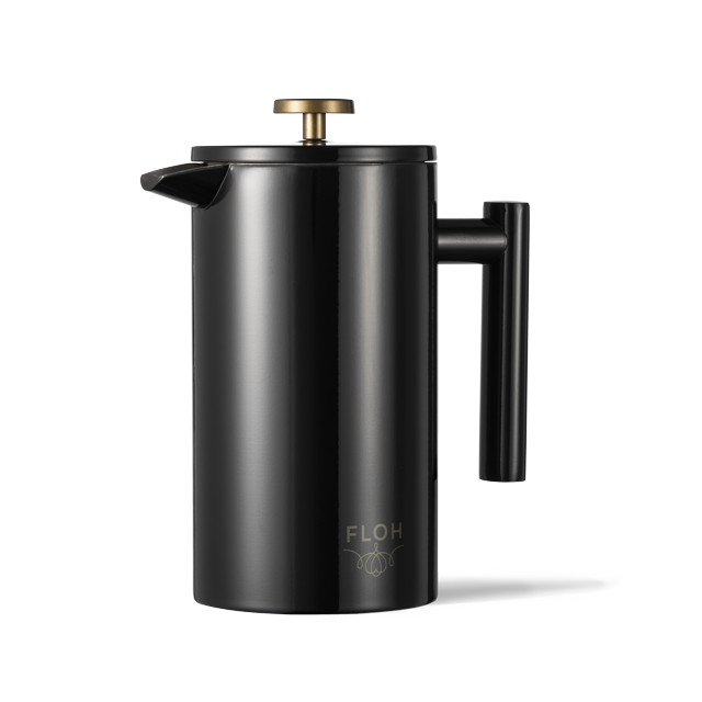 FLOH Large 34 oz Stainless Steel French Press Coffee & Tea Maker