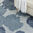 thumbnail image 4 of Nourison Garden Oasis Floral Flatweave Indoor Outdoor Rug Blue 3' x 5', 4 of 8