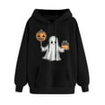 thumbnail image 4 of cocolona Womens Halloween Hoodie Halloween Graphic Sweatshirts Fall Long Sleeve Drawstring Sweatshirts Casual Loose Pullover Tops, 4 of 4