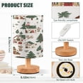 thumbnail image 2 of Yayeee Table Lamp for Bedroom Nightstand LED Portable Bedside Warm Light, Brown Christmas House, 2 of 7