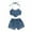 Blue, variant on Sngxgn Baby Girl Clothes Sets, 2pcs Long Sleeve Clothes Outfits Toddler Girl Sets(Blue,110)