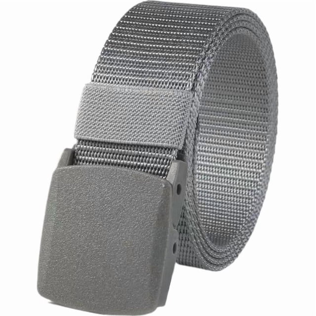 Lttoisl Durable Nylon Canvas Tactical Belt for Men, Heavy Duty Military Style Web Belt, Quick Release Metal Buckle, 47 Inch Adjustable Pant Strap for Work, Hiking, Outdoor Sports