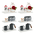 thumbnail image 2 of Estante flotante blanco mate MDF 30x15 cm pack 6 soporta 10kg, 2 of 5