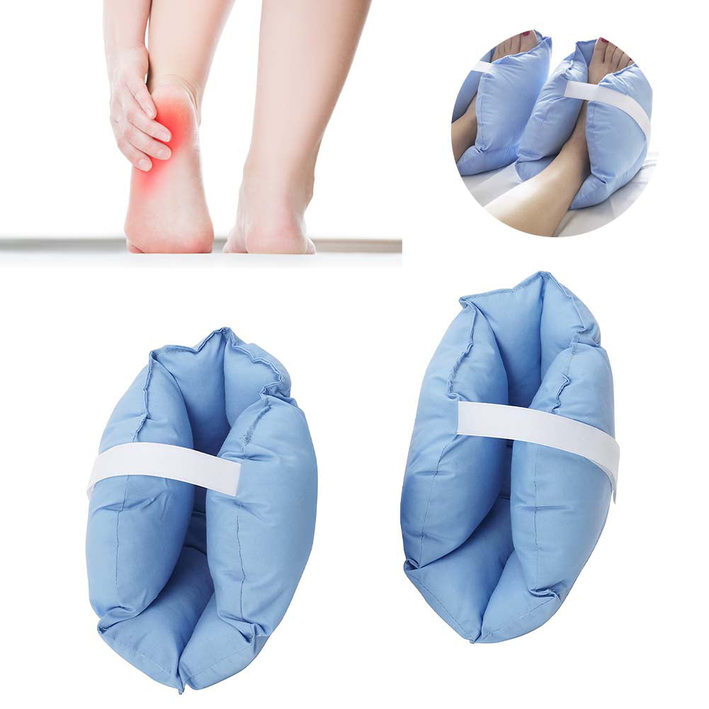 Blue Heel Cushion Protector Pillow for Heel Pain & Pressure Ulcer