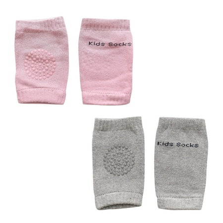

QIIBURR Kids Elbow Pads and Knee Pads 2Pairs Kids Baby Safety Sport Crawling Elbow Cushion Knee Pads Protective Gear