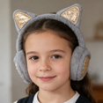 thumbnail image 6 of hengsof Cute Animal Ear Muffs Warm Cat Ear Earmuffs Cozy Ear Warmers for Girls Boys Kids Children, 6 of 6