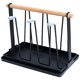 thumbnail image 2 of Estante para secado de botellas, soporte para tazas de 6 tazas, ganchos protectores de silicona, soporte para secado de botellas antideslizante, árbol Bandeja de plástico negra Baoblaze Soporte para taza, 2 of 8