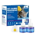 thumbnail image 1 of Stress Relief Cat Pheromone Diffuser Kit with 2 Refills (48ml Each) - Lavender Scented, US Plug, 60 Days Calming Effect - Reduces Spraying/Scratching, Soothes Anxiety for Multi-Cat Homes, Safe &, 1 of 6