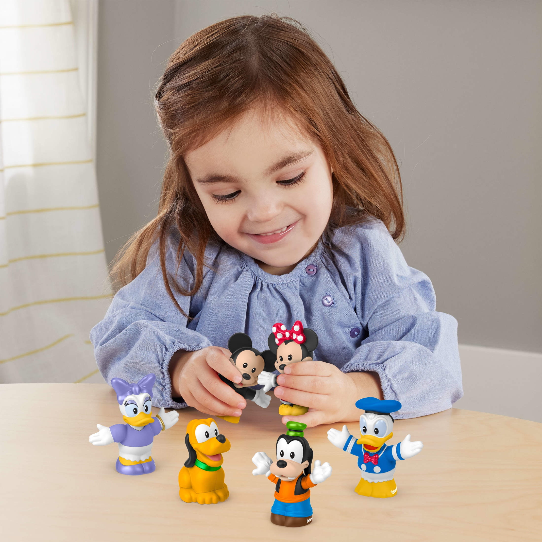 Fisher-Price Little People Disney Mickey & Friends 6-Piece Figure Set for Toddlers & Kids