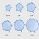 thumbnail image 5 of Tapa de silicona para alimentos, tapas universales de silicona para utensilios de cocina, tazón, tapas elásticas reutilizables, accesorios de cocina, tapas para conservas, 6 uds., 5 of 5