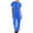 Blue, variant on Jumpsuit for Women Wide Leg Floral Rompers Short Sleeve Zip Up Romper Elastic Waist Pockets Overalls Baggy Summer Loose Casual Petite Playsuit Elegant Dungarees