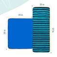 thumbnail image 3 of Wildkin Velour Nap Mat for Toddler Boys and Girls (Blue Stripes), 3 of 8
