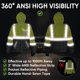 thumbnail image 2 of Sudadera con capucha de seguridad TICONN de alta visibilidad reflectante ANSI clase 3, 2 of 6
