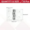 thumbnail image 2 of Uxcell Small Acrylic Hinges Plastic Clear Hinge with Stainless Steel Shaft for Aquarium Lid Crafts 35 x 25 mm, 2 of 7