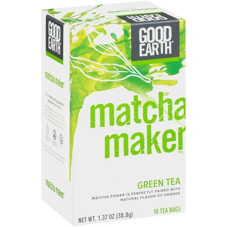 Good Earth Matcha Maker, Green Tea, Tea Bags, 18 (Best Tea On Earth)