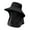 Black, variant on Wide Brim Bucket Hat UPF 50+ UV Protection Sun Hat Summer Outdoor Fishing Visor Hat with Neck Flap And Face Guard for Camping Hiking Gardening