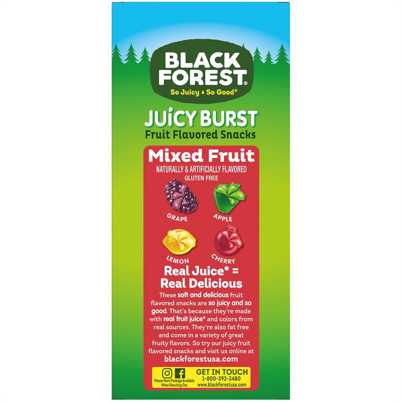 国内在庫即納SALE!◆santa monica◆ピンクリーフ&ブルーFruFru Black Forest Juicy Burst Mixed Fruit Snacks, 0.8 Oz, 40