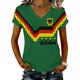 thumbnail image 1 of Women's Germany Football Graphic T-Shirt, V-Neck Casual Letter Print T-Shirt, Fashion Short Sleeve Graphic Tee, Summer Daily Lightweight Tops for Soccer Tournament 2026 Army Green Size: XL, 1 of 4