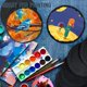thumbnail image 5 of Posavasos con soporte de metal, 4 pulgadas, 8 piezas, posavasos de piedra negra, juego de posavasos a granel para bar, cocina, hogar, apartamento, redondo, 5 of 5