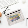 thumbnail image 5 of Under $1 Pencil Case Large Capacity Pencil Pouch 3 Ring Binder Single Layer Mesh Pencil Box Pen Bag Stationery Organizer for College Office Desk Supplies by PALIFEUR, 5 of 10
