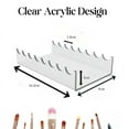 thumbnail image 2 of Double Ended Acrylic Makeup Beauty Brush Organizer Holder 8 Slots Cosmetic Storage (CLEAR) 1Pack, 2 of 10