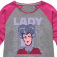 thumbnail image 3 of Disney Princess - Lady Tremaine - Toddler & Youth Girls Raglan Graphic T-Shirt, 3 of 5