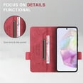 thumbnail image 5 of For iPhone 13 Case,Premium PU Leather Wallet Case Flip Magnetic Clasp Cover with [RFID Blocking][Card Holder][Stand Function] Shockproof Protective For iPhone 13,Red, 5 of 8