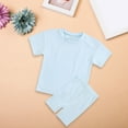 thumbnail image 2 of Coerni Toddler Baby Cotton Linen Athletic Outfits Girl Boys Leisure Clothes Plain Sports Suits Summer Tracksuit Sweatshirt Set, 2 of 9