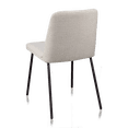 thumbnail image 2 of Bouclair Oatmeal Fabric and Metal Dining Chair, 2 of 10