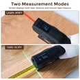 thumbnail image 2 of 120M Digital Tape Measure with Laser - 3-in-1 Refillable Electronic Laser Tape Measure with Tape Measure, 16ft OLED Display, Zone/Volume Switch Unit, M/in/ft, 2 of 5